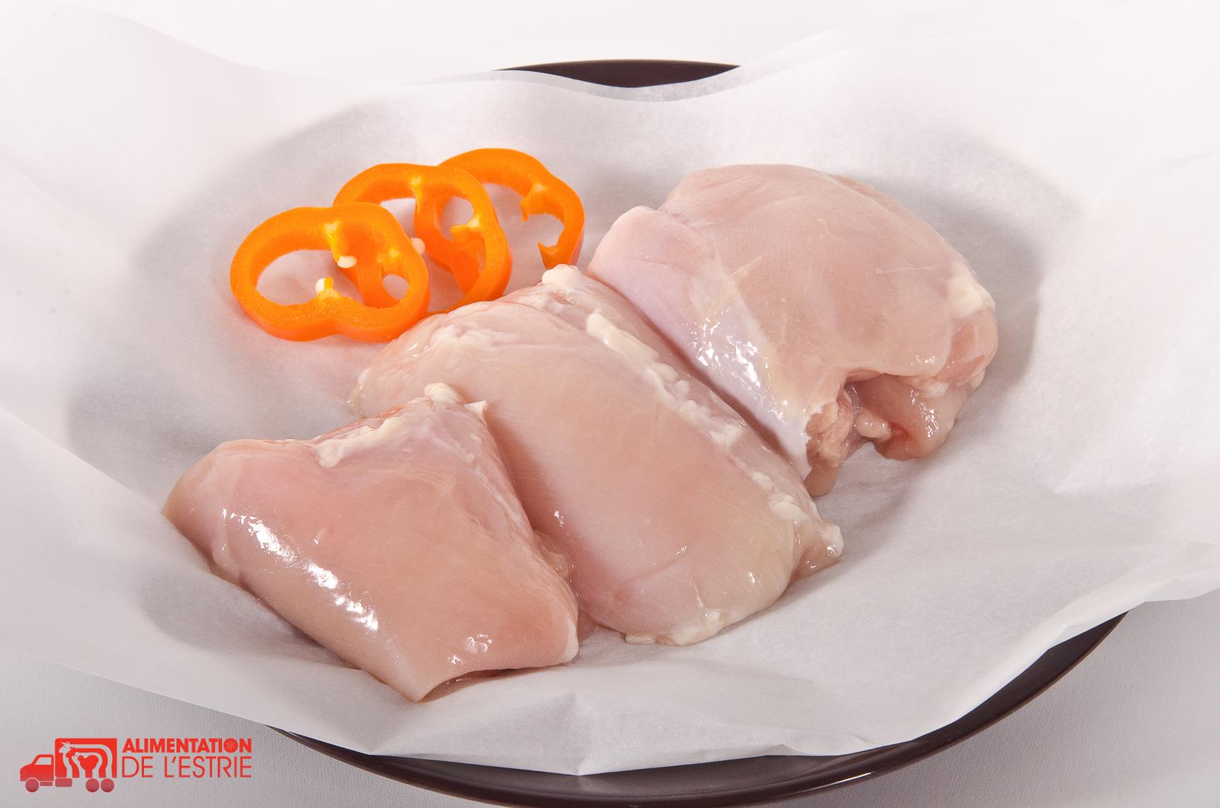 Haut de cuisse de poulet désossées